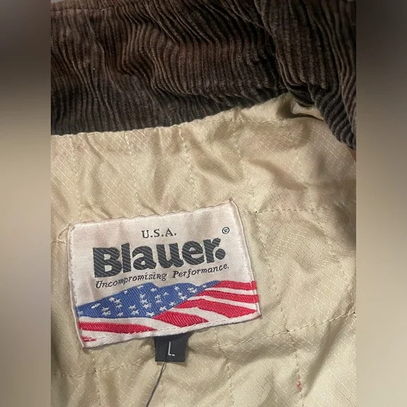 Vintage Blauer women distressed leather bomber flight jacket L, will fit a S/M - Picture 6 of 11